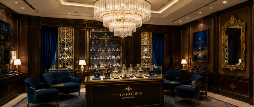 Brass Trim Luxury Showcases