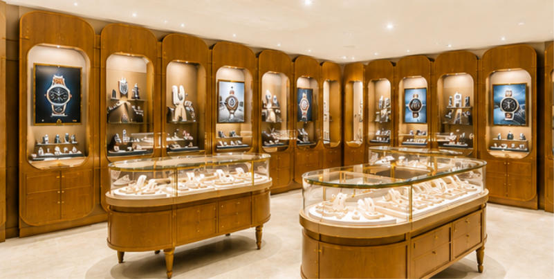 Thomas Markle luxury watch display vitrines