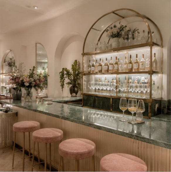 Ylang 23 bar lounge Murano glass