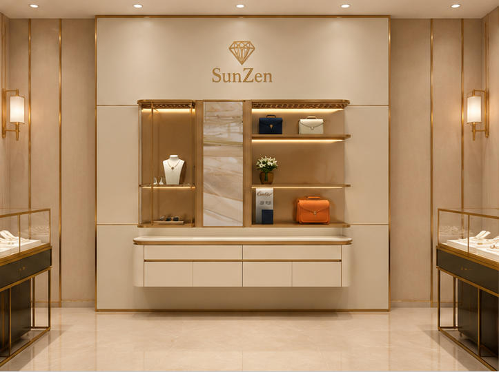 Real Installation Shot In Comprehensive Jewelry & Bag Fashion Boutique