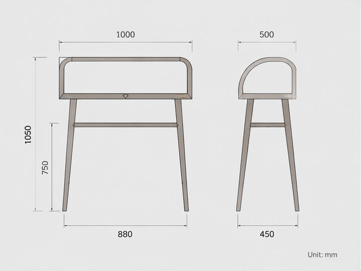 CAD layout curved top wood vitrine four leg narrow booth wall leaning tall case flip front antique unit vintage metal relic cabinet dimension drawing