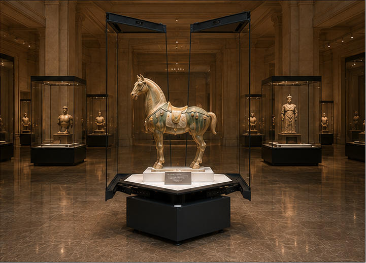 Museum Display Cabinet On-site Installation Effect