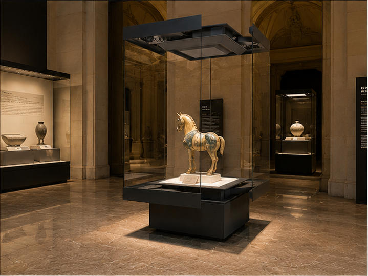 Custom Museum Display Cabinet On-site Installation Effect