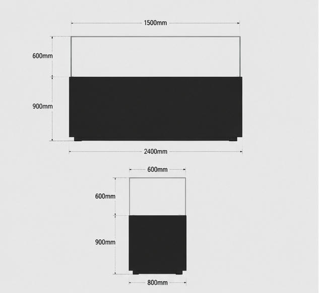 CAD layout sloped white coin vitrine low profile horizontal booth angled interior artifact case wide base relic display table numismatic heritage cabinet dimension drawing