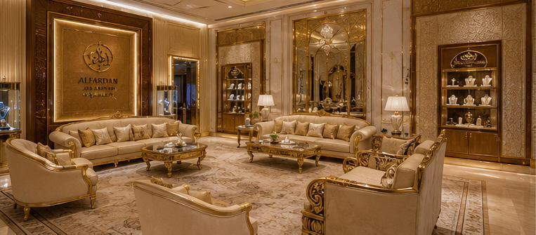 Luxury royal showcase for signature royal masterpieces