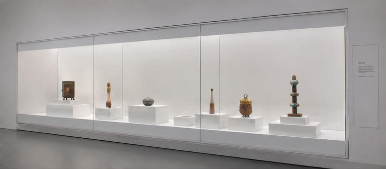 The Broad Los Angeles White Box Contemporary Art Museum 4 Minimal wall cases seamless white box gallery walls