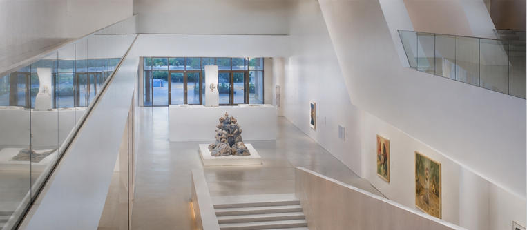 The Broad Los Angeles White Box Contemporary Art Museum 6 Full 5000㎡ white minimalist art museum interior
