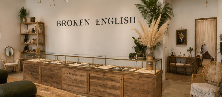 Full 260㎡ bohemian open layout of Broken English Los Angeles store