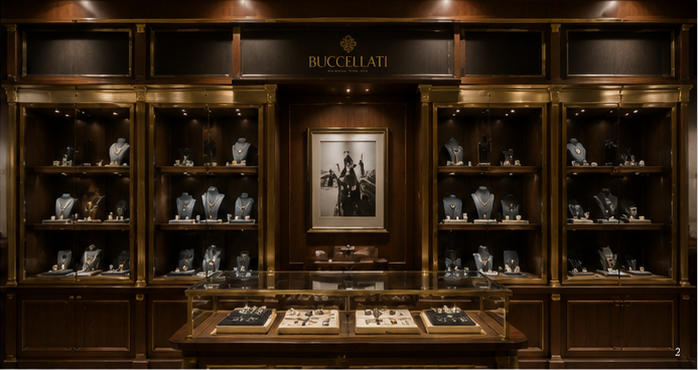 Craft jewelry display cabinet for art & craft exhibition zone