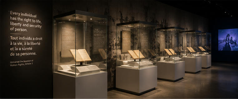 Digital exhibit for media interactive zones