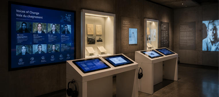Education case for open student galleries