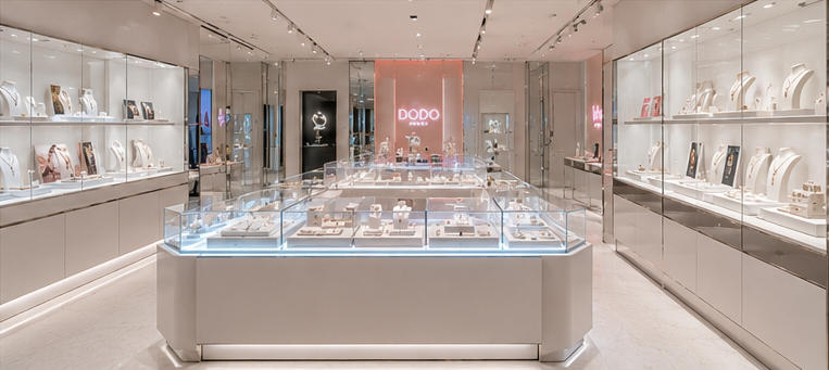 Photo jewelry unit for social media selfie corners