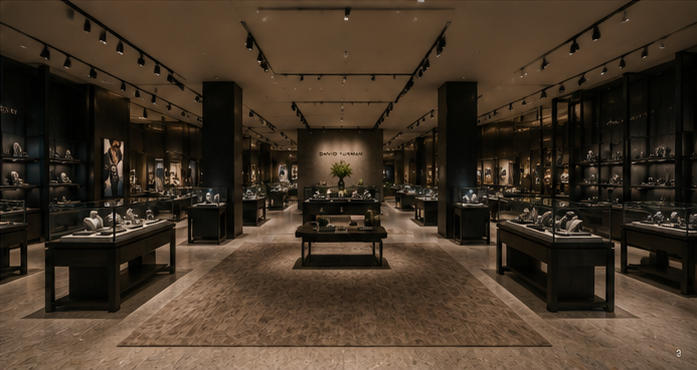 Full interior view & overall dark art luxury system