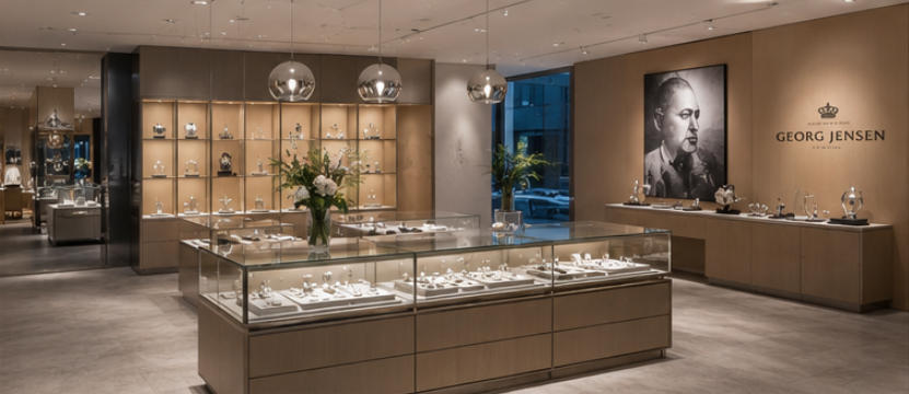 Linear cool light jewel counters with hidden soft LED strip lighting