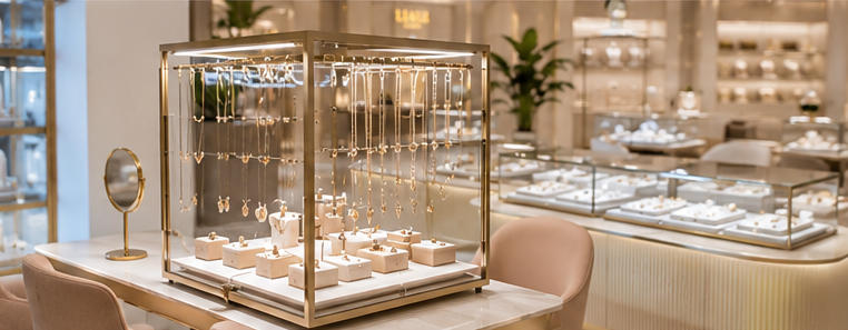 Modular boutique case for segmented fashion series