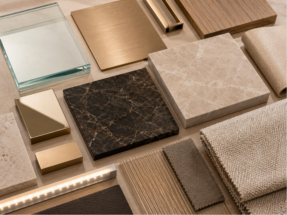 Premium materials and finishes for custom luxury retail fixtures
