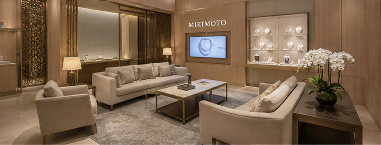 Japandi jewel unit for VIP high-jewelry salons