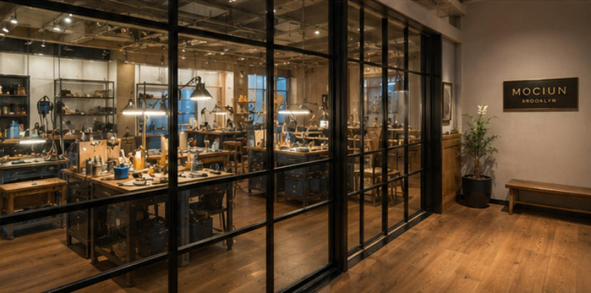 Full 210㎡ vintage modern interior of Mociun Brooklyn boutique