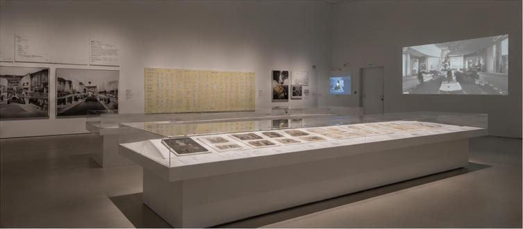 Full panoramic view of M+ Museum white cube galleries