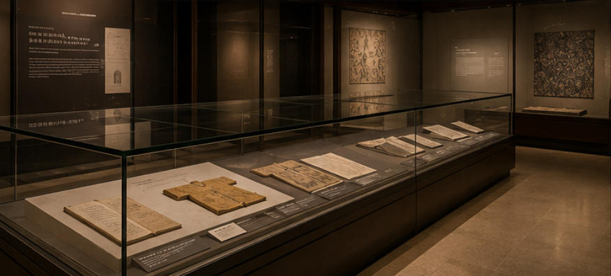 UV protection showcase for light-sensitive relics