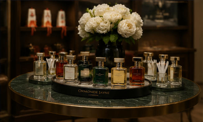 Mini velvet display pods single signature perfume presentation