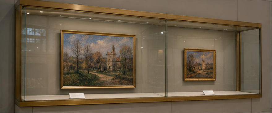 Impression display for impressionist painting zones