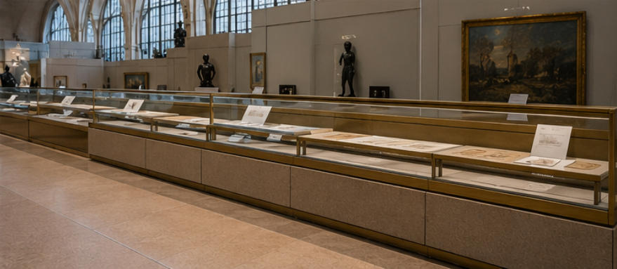 Full panoramic view of Musée d'Orsay station galleries