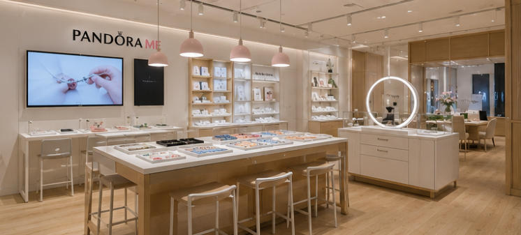 Integrated display for gift wrapping & jewelry presentation