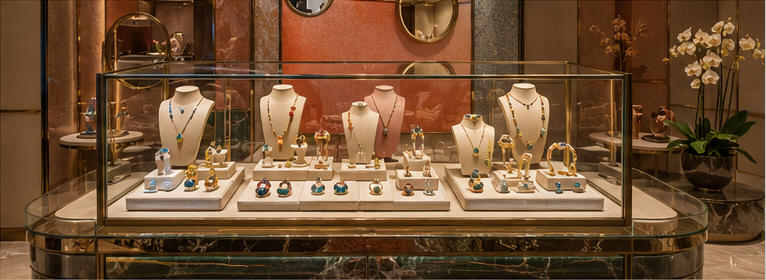 Focus gem showcase for signature limited collections