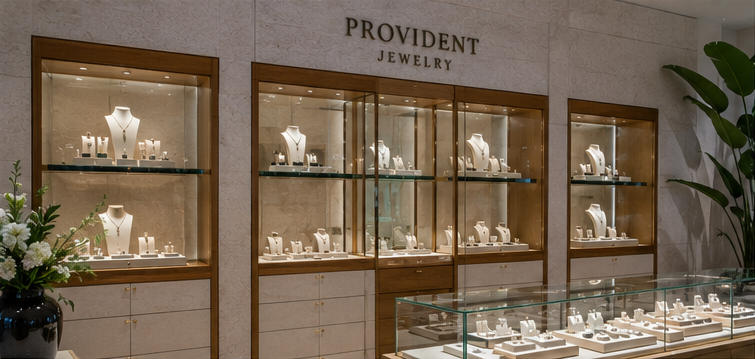 Natural stone wall cabinets with ultra clear glass for resort high jewelry