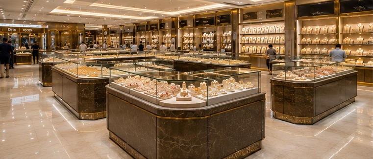 Warm metal rack for segmented gold collection zones
