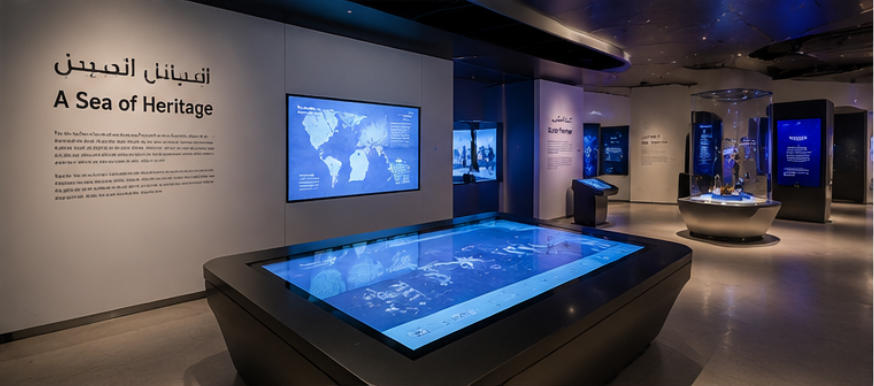Full 2900㎡ ocean immersive exhibition hall National Museum of Qatar