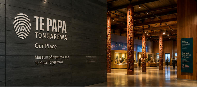 Native wood vitrine for Māori cultural immersion halls