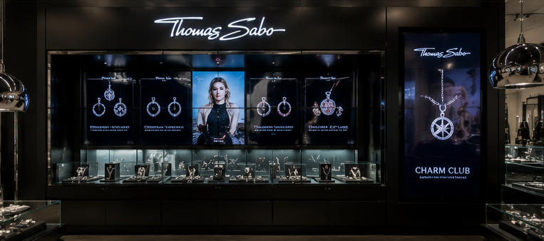 Full 300㎡ industrial modern interior Thomas Sabo Berlin store