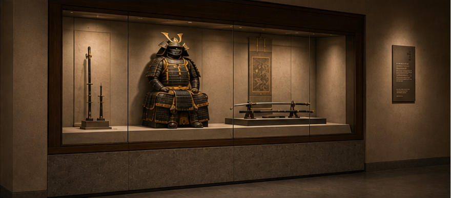Full panoramic interior of Tokyo National Museum oriental halls