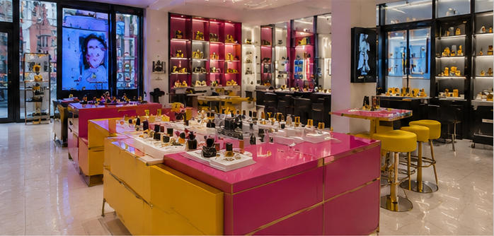 Movable event islands modular fast scent pop-up counters