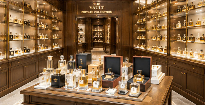 Vintage scent vault for confidential private collection storage