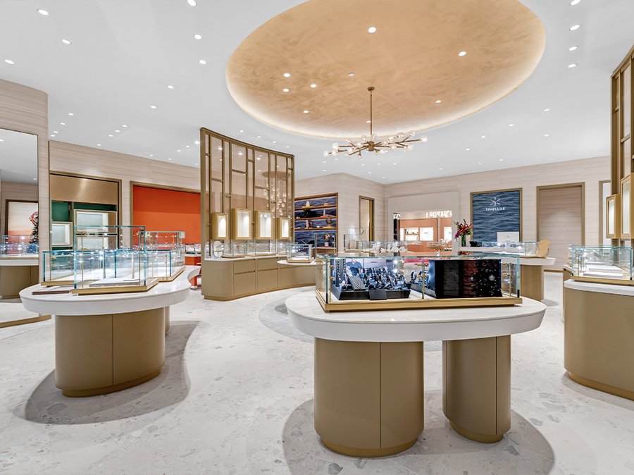 Luxury watch display Timeluxe Miami