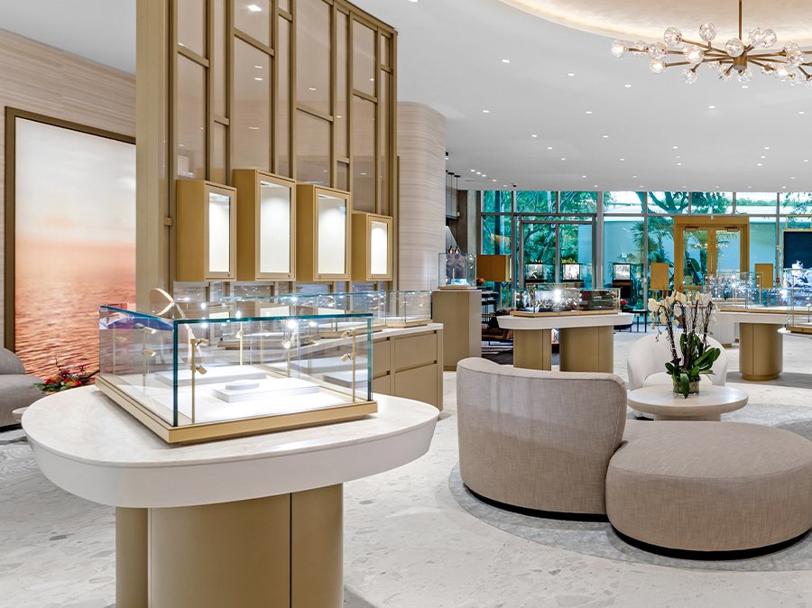 Fine jewelry display Timeluxe Boutique